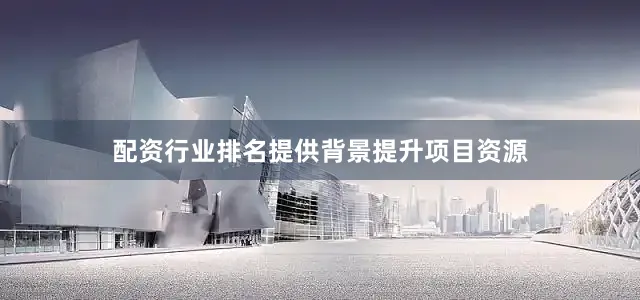 配资行业排名提供背景提升项目资源