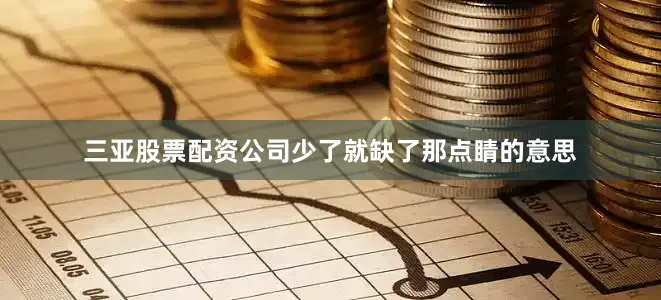 三亚股票配资公司少了就缺了那点睛的意思