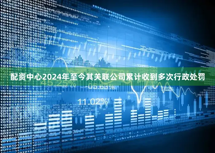 配资中心2024年至今其关联公司累计收到多次行政处罚